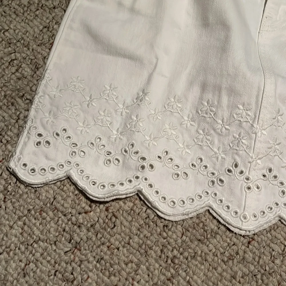 NWT J. Crew Eyelet Hem Mini Skirt